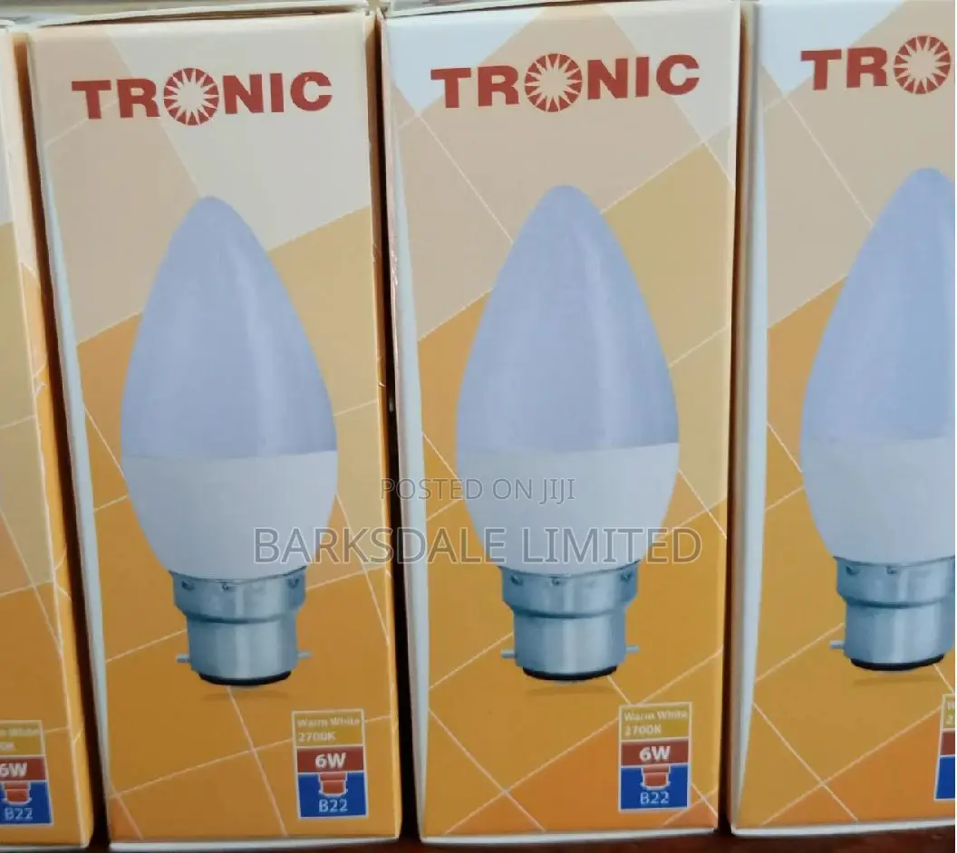 6W 6 Watts Tronic Candle LED Warm White Bulb B22 Warm White