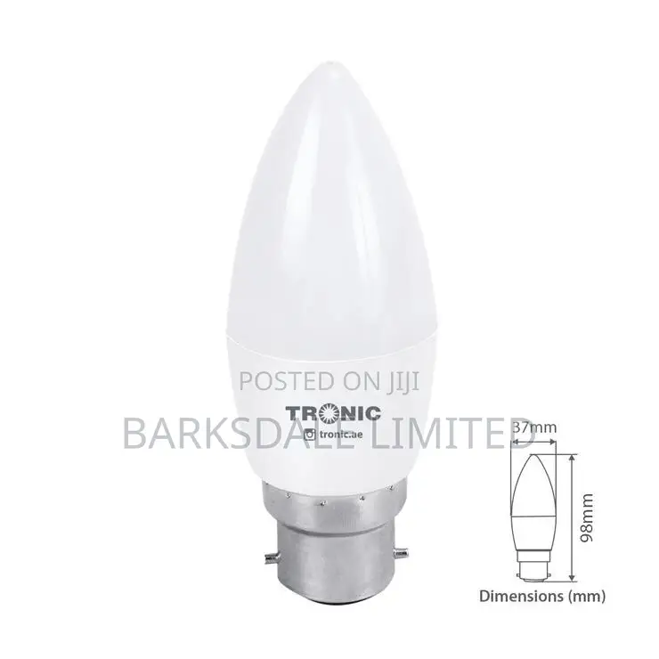 6W 6 Watts Tronic Candle LED Warm White Bulb B22 Warm White