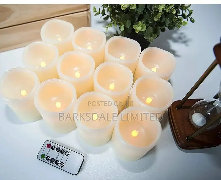 Remote Operated Electronic Candle Flameless LED - Pack of 3
