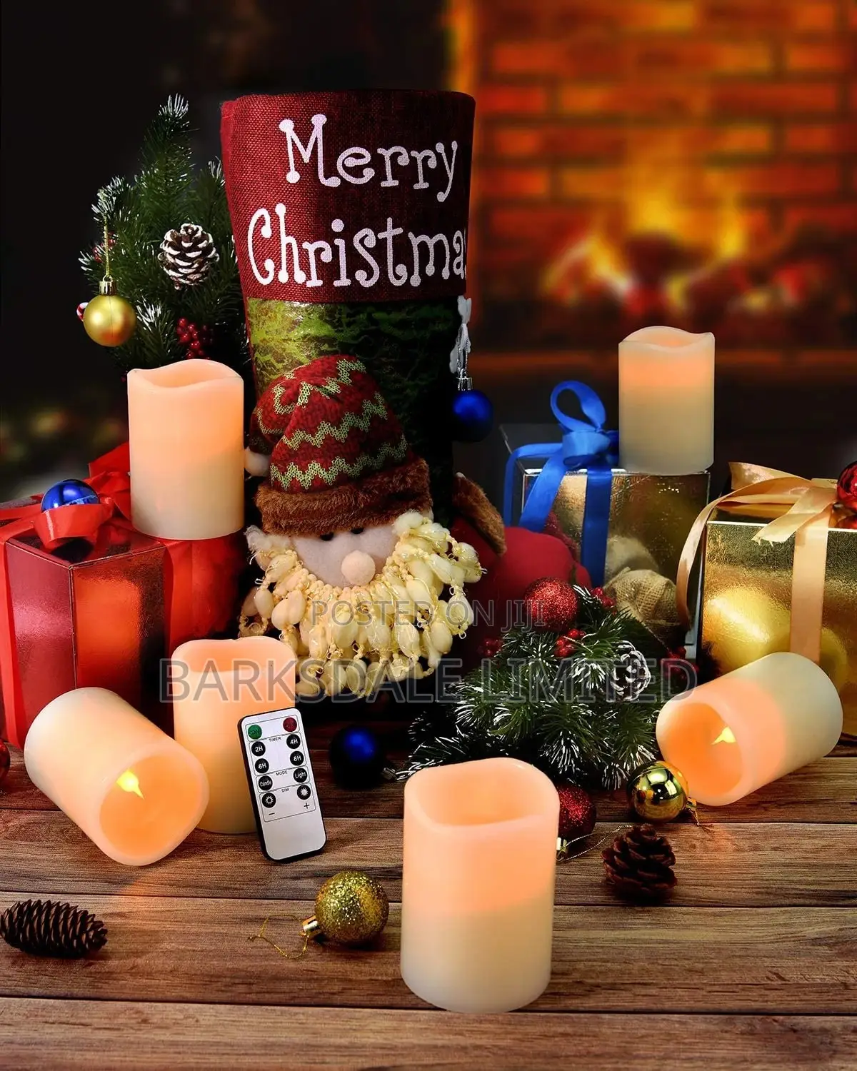 Remote Operated Electronic Candle Flameless LED - Pack of 3