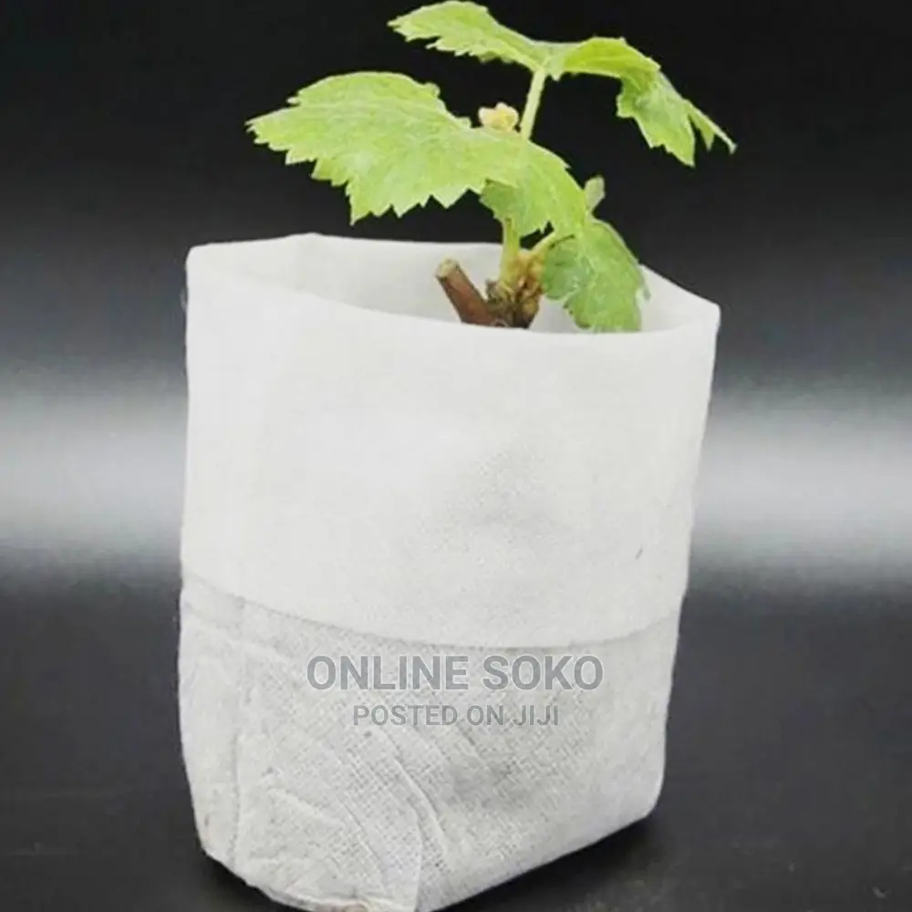 Biodegradable Non-Woven Nursery Planting Seedling Bag-50 PCS