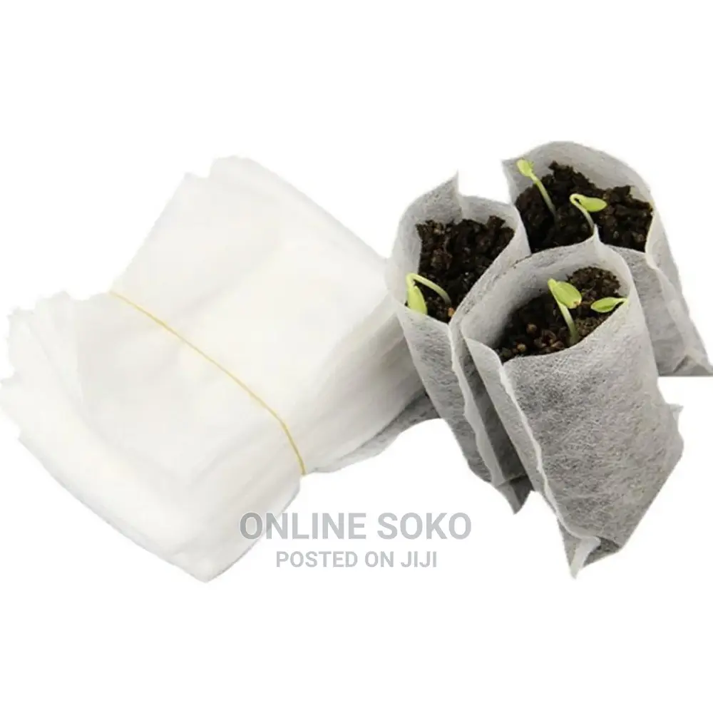 Biodegradable Non-Woven Nursery Planting Seedling Bag-50 PCS