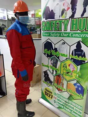 Cargo Industrial Working Garments With Blue Batches