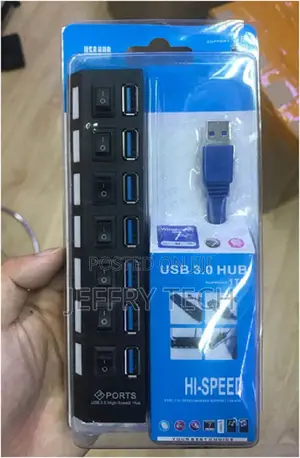 High Quality 7 Port USB 3.0 HUB for Macbook PC Laptop With I