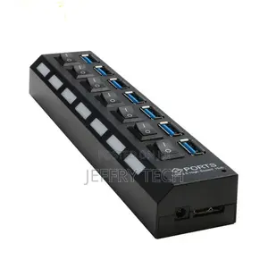 High Quality 7 Port USB 3.0 HUB for Macbook PC Laptop With I