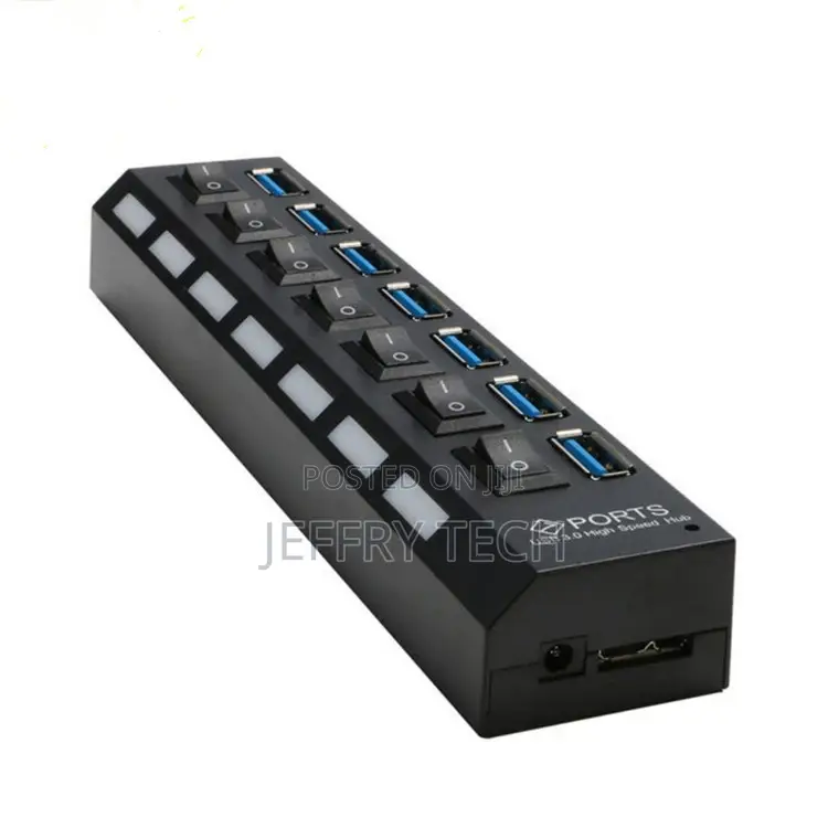 High Quality 7 Port USB 3.0 HUB for Macbook PC Laptop With I