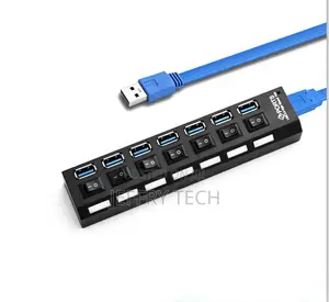 High Quality 7 Port USB 3.0 HUB for Macbook PC Laptop With I