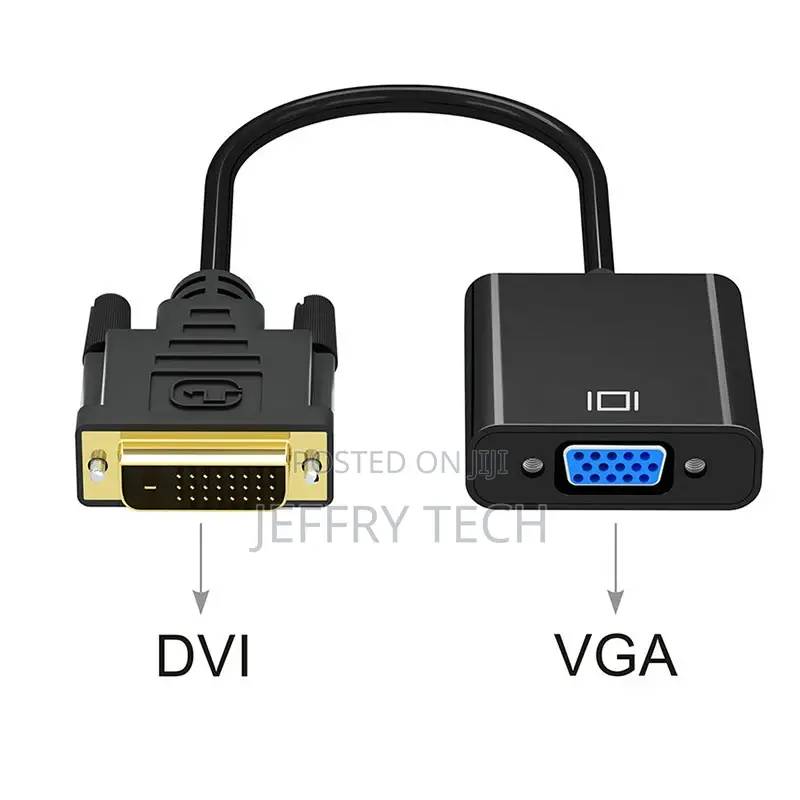DVI-D to VGA Converter Cable 250mm Using High-Performance Ch