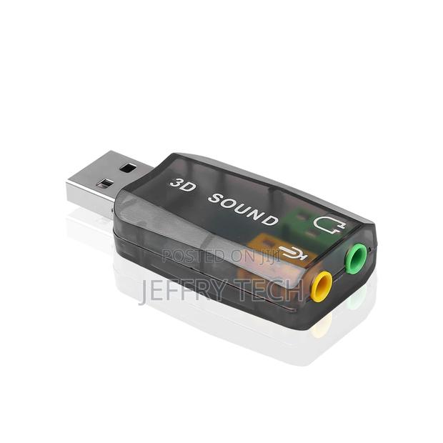 External USB 2.0 Mic Speaker 3D 5.1 Channel Audio Sound Card - main view