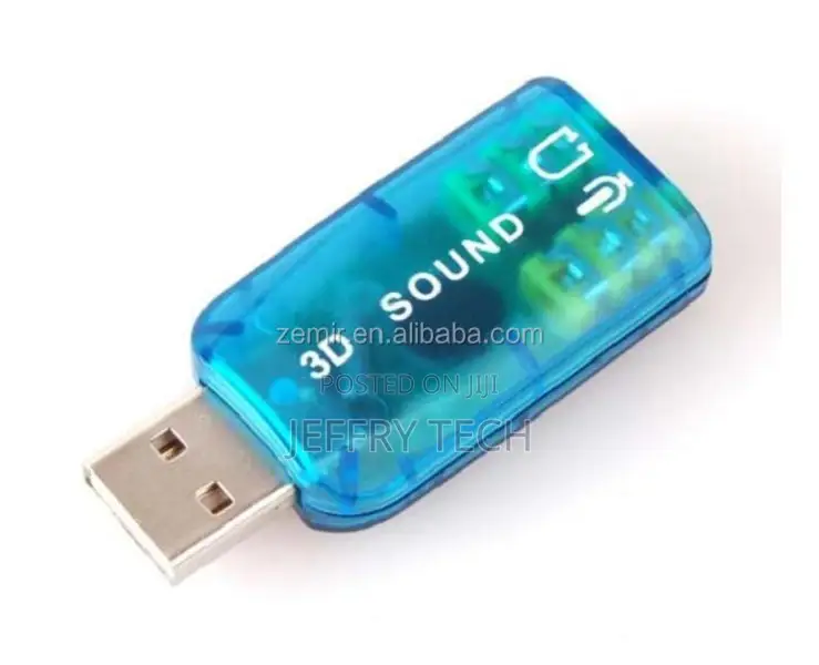 Support 3D Sound USB 2.0 External Sound Card Adapter 5.1 Cha