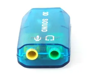 Support 3D Sound USB 2.0 External Sound Card Adapter 5.1 Cha