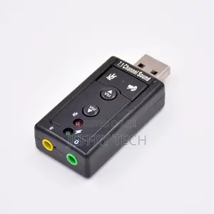 Adapter 2RCA USB Sound Card Audio Interface 3.5mm to Speaker