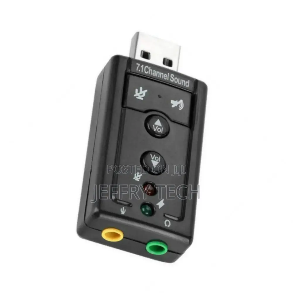 USB External 7.1 Channel Audio Device Sound Card Adapter For
