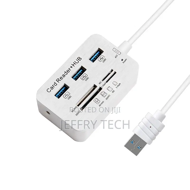 Multifunction Hub 2.0 + Card Reader Sd Card Memory Stick Ada