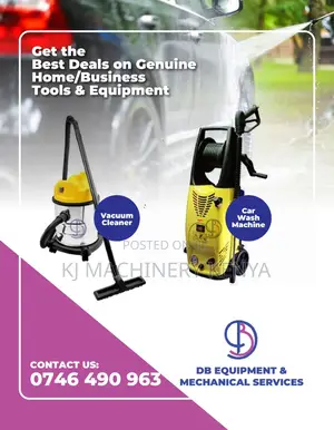 Vacuum Cleaners and All Car Wash Machine
