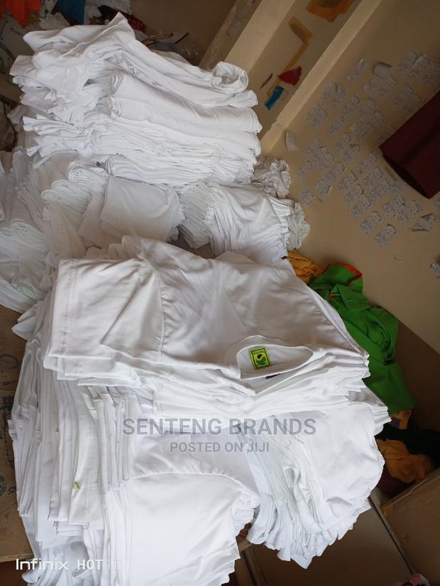 White Cotton Plain T-shirts
