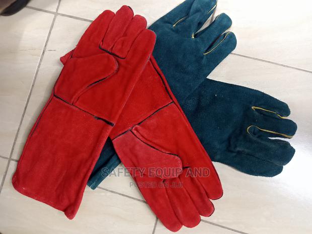 Long Double Stitched Welding Gloves