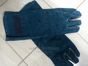 Long Blue Welding Gloves - thumbnail 2