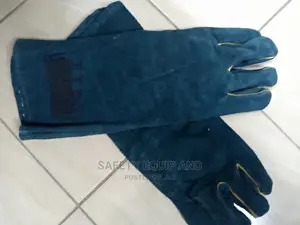 Long Blue Welding Gloves
