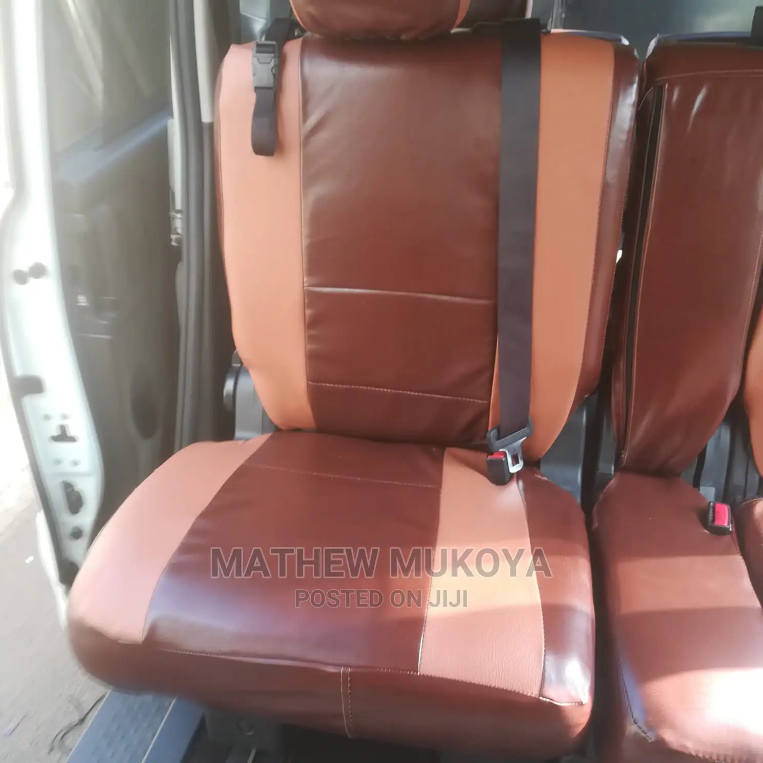 Brown and Brown Car Seat Covers