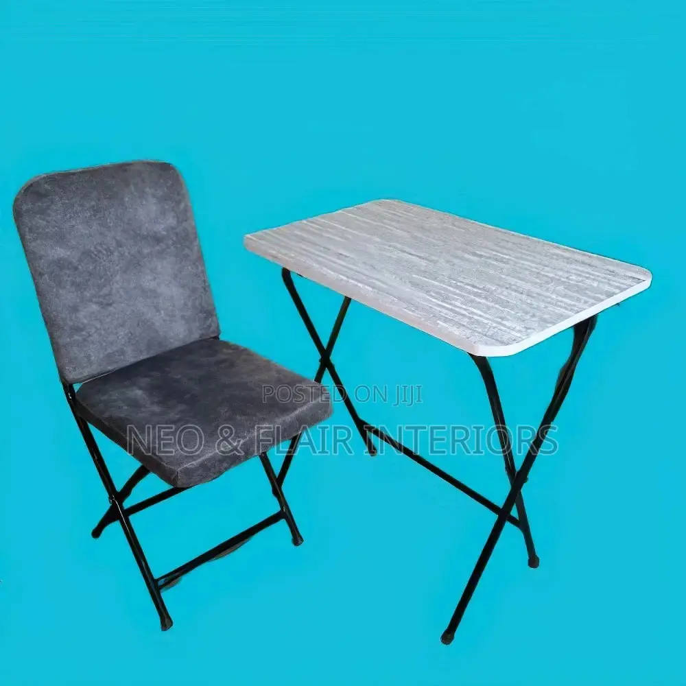 Foldable Study Table and a Cushioned Seat