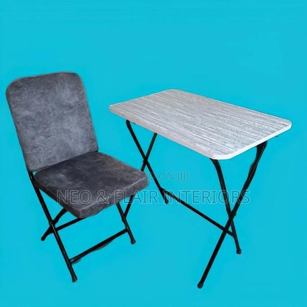 Foldable Study Table and a Cushioned Seat