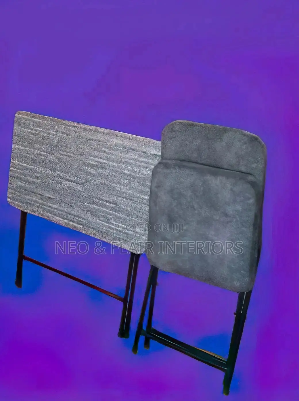 Foldable Study Table and a Cushioned Seat