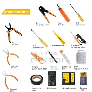 17 in 1 Network Cable Maintenance Tools – RJ45/RJ11/8P8C Con
