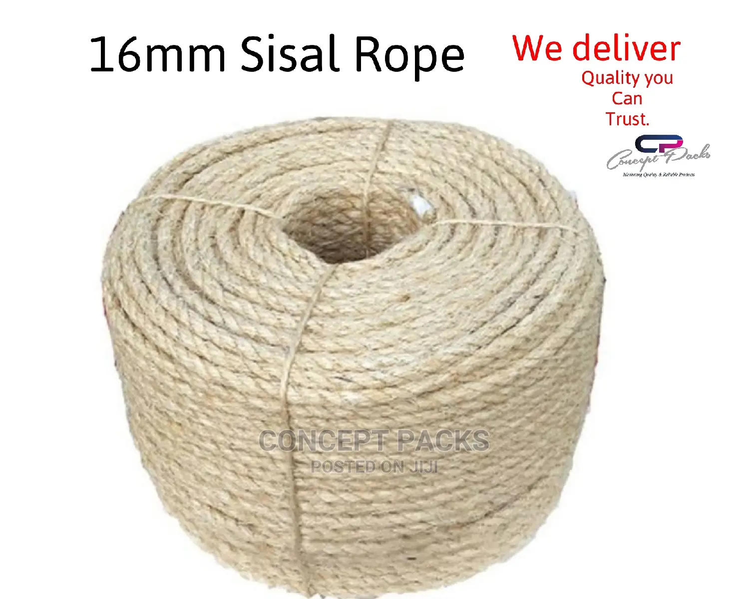 16mm X 200mtrs Thick Natural Sisal Rope.