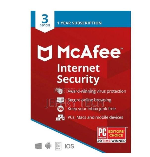 McAfee Protection Activation Key 1 Year 3 Device McAfee Ant - main view