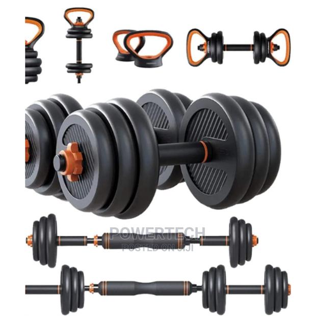 6 in 1 Kettle Bells and Dumbells - 40kg