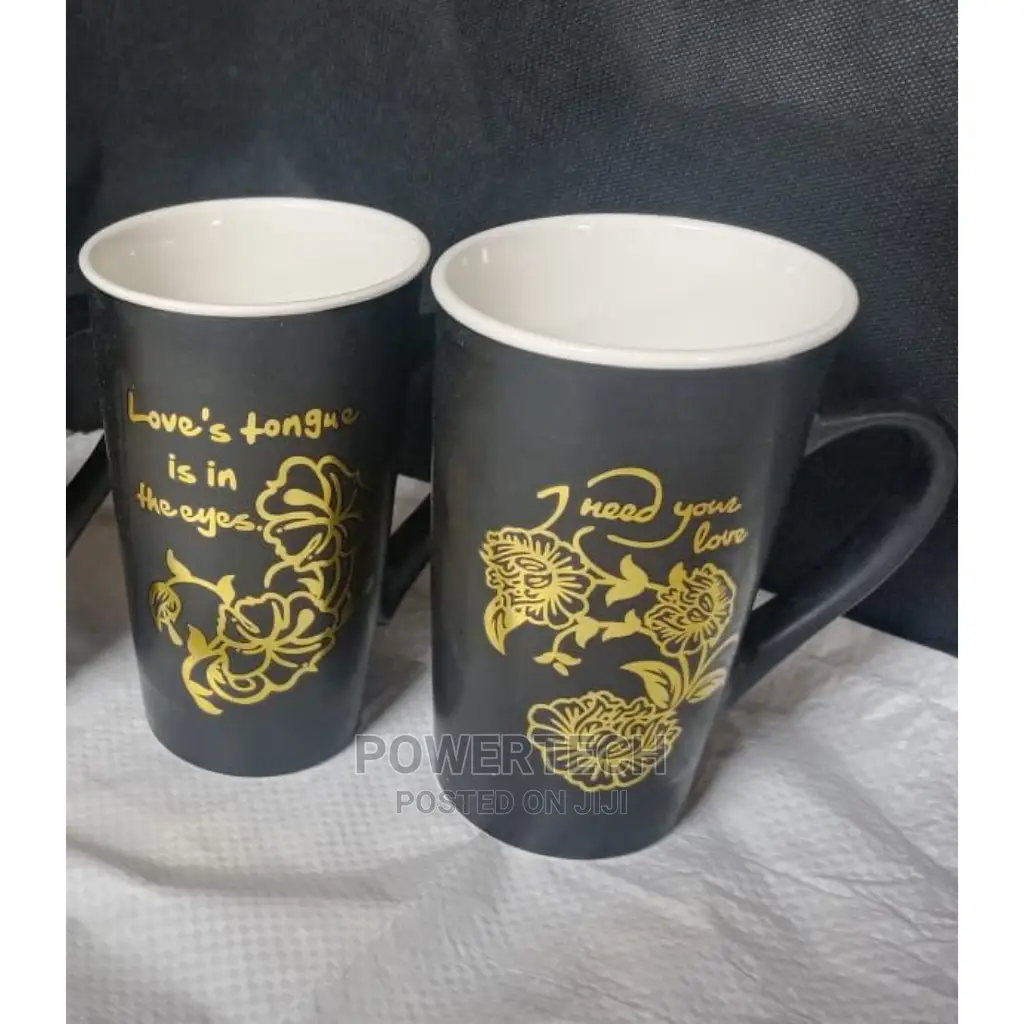 Long Black Mugs 6pcs at 1380/=