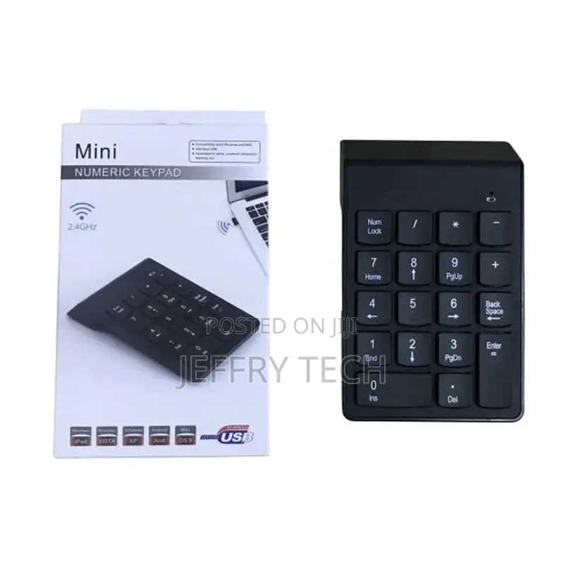 Portable Small-Size 2.4ghz Wireless Numeric Keypad Numpad 18