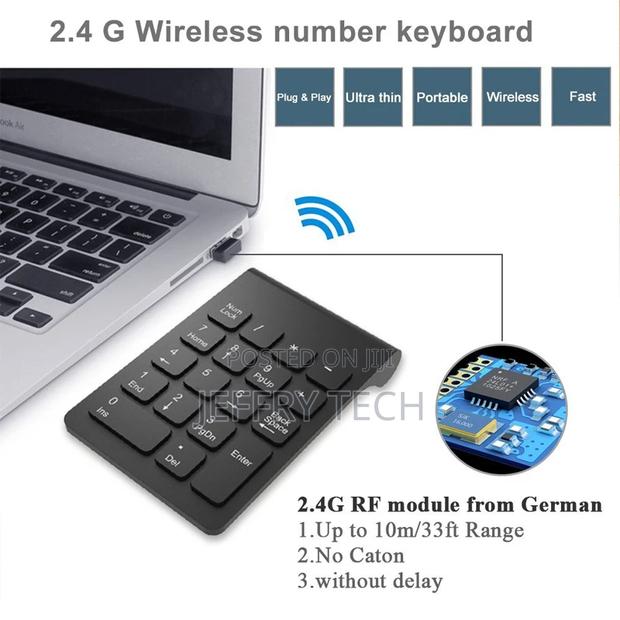 Mini 2.4ghz Wireless Numeric Keypad Numpad 18 Keys Digital K - thumbnail 2