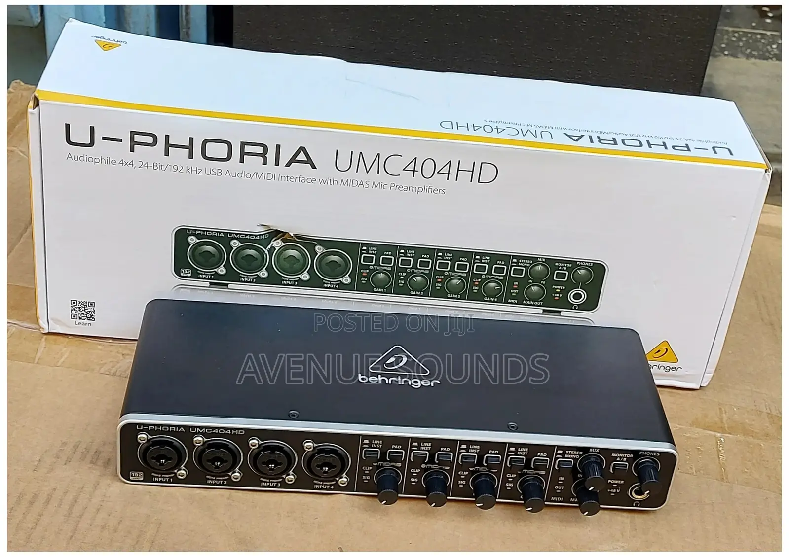 Behringer U-Phoria Umc4o4 Soundcard Audio Interface