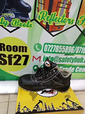 Black Leather Working Boots (Yamato)