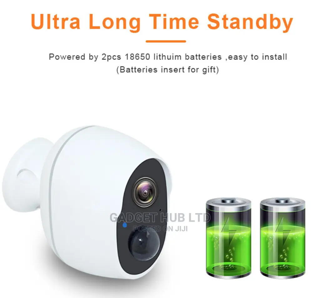1 Month Battery Wireless CCTV Camera Longlife - Tuya Smart
