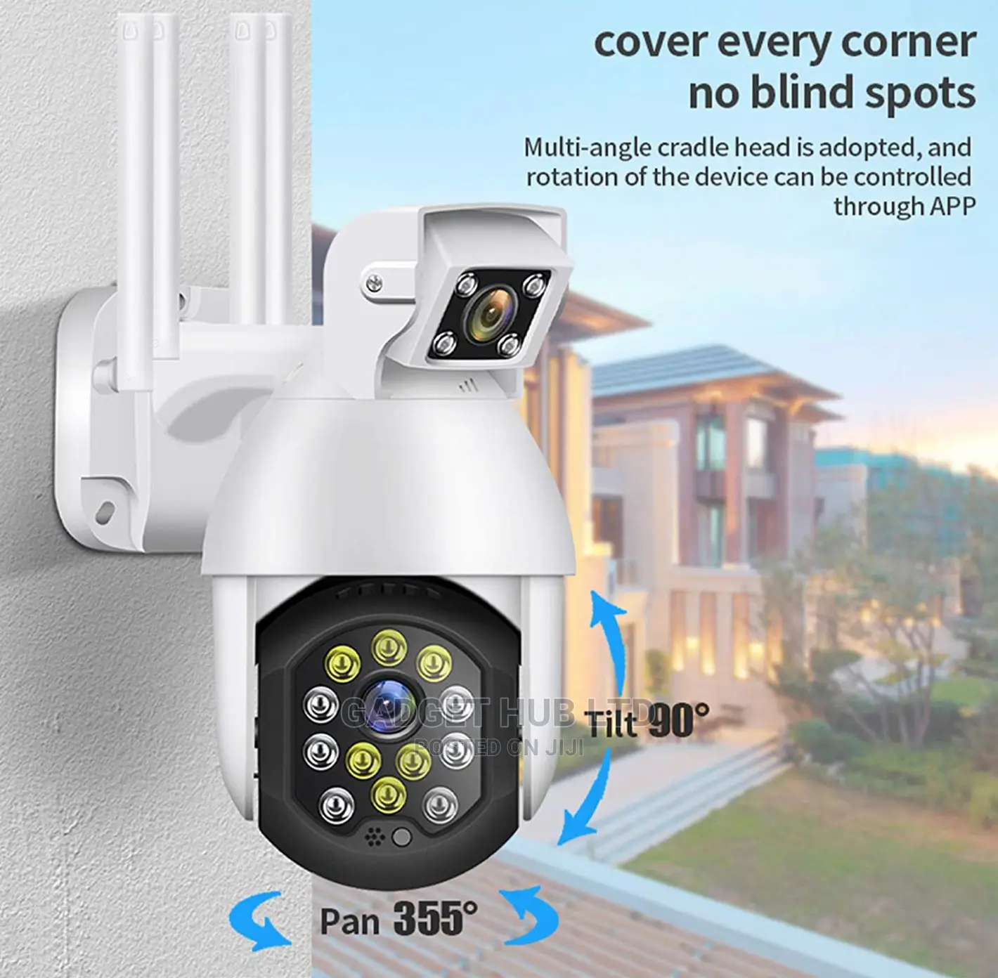 Dual Lens CCTV Wifi Camera Dual Lense Two Cameras in One