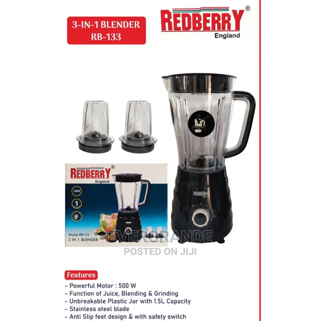 4 in 1 Redberry Blender Now Selling at 3099/=