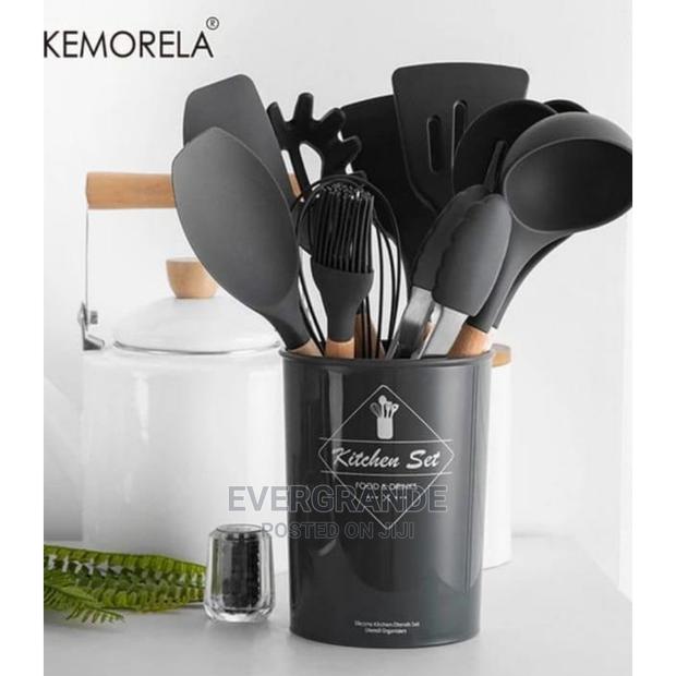 Silicone Spoons 1799/=( Black, Grey, Purple, Red) - main view