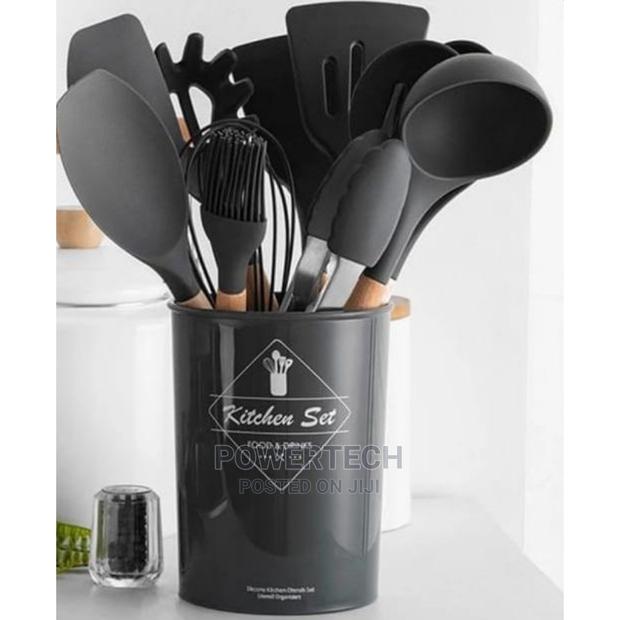 Silicone Spoons 1799/=( Black, Grey, Purple, Red)