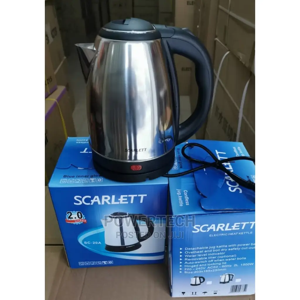 1000/=. 3 Pin Plug Scarlet Kettle
