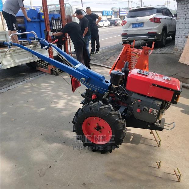 Walking Tractor With Plow - main view
