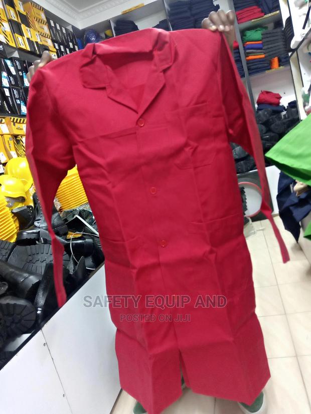 Decron Red Plain Dust Coats on Sale! (We Also Do Branding)
