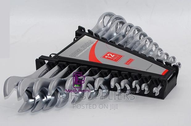 12pc Chrome Set Spanner - main view