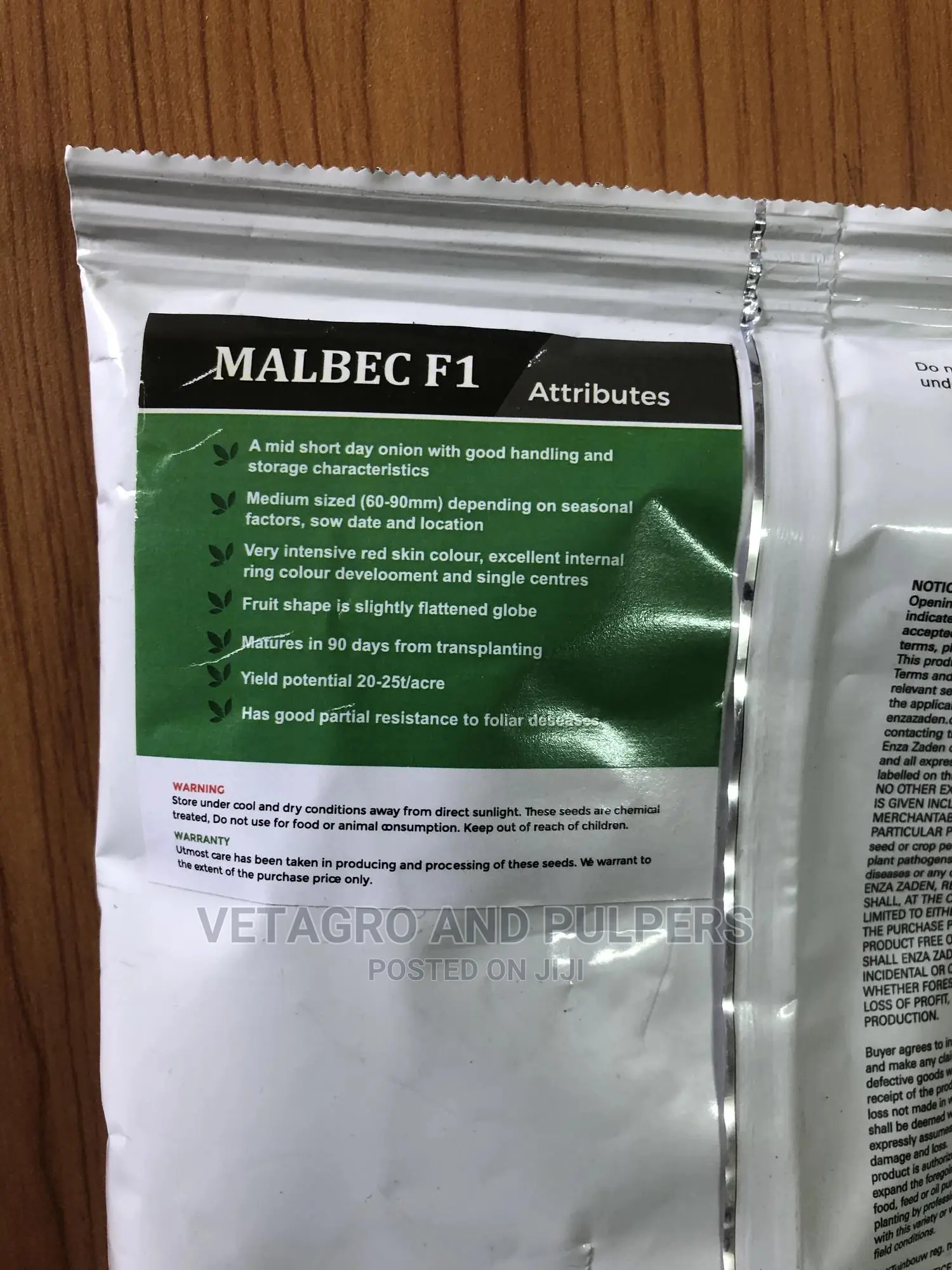 Hybrid Onions Malbec F1 100,000 Seeds (400gm)