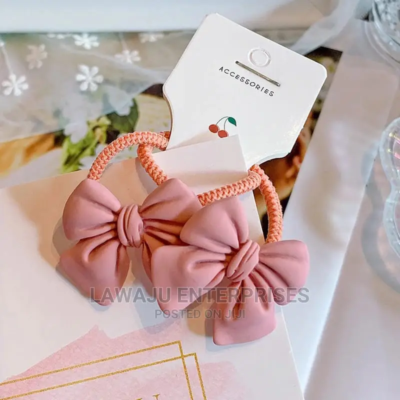 Bowknot Elastic Hair Bands (1 Pair)