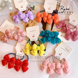 Bowknot Elastic Hair Bands (1 Pair)
