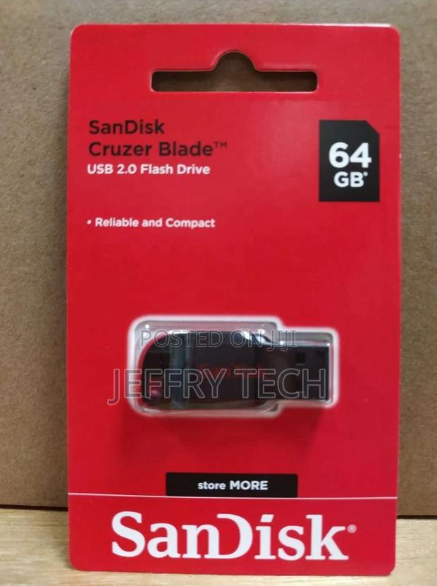 100% Original Sandisk Cruzer Blade SDCZ50 64GB USB Flash Dri - main view