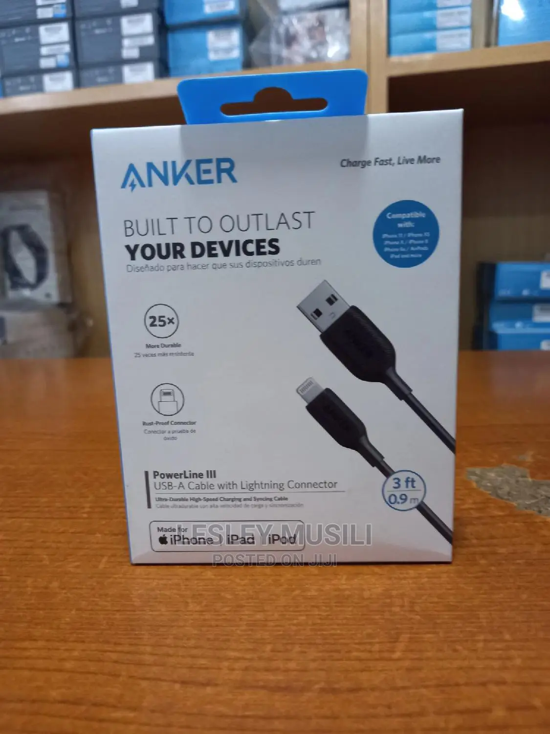 Anker Powerline 3 Usb a With Lightening Connector